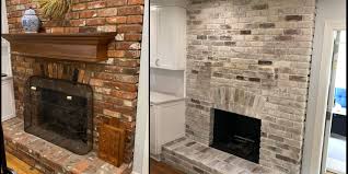 Interior Lime Wash For Brick Fireplaces