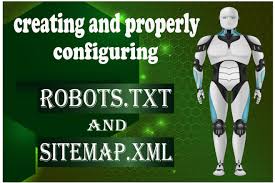 robots txt and sitemap xml creation