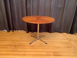 Rotating Coffee Table In Wood 1960s