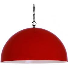 Large Red Ceiling Pendant Light