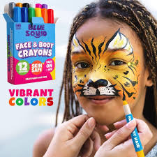 water based face paint crayons kit