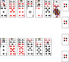 If you can play the first of the three cards, then you can play the second, and then you can place the third. World Of Solitaire Klondike Turn Three Game Green Felt Play Free Card Games Online