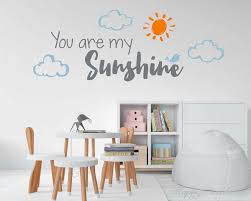Clouds And Sun Decal Nursery Wall Decal