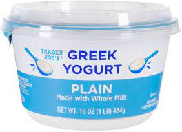 greek whole milk yogurt plain trader