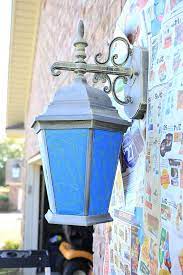 To Paint Faded Outdoor Light Fixtures