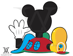 Mickey Mouse Clubhouse Clipart Vector. INSTANT DOWNLOAD