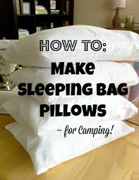 This pattern is very involved so please read through all the directions a couple of times before beginning. Make Sleeping Bag Pillows For Camping Make And Takes