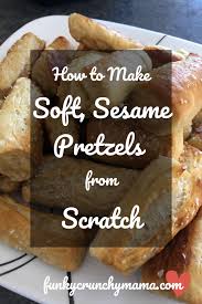 how to make soft sesame pretzels from