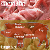 pork shoulder calories 216cal 100g