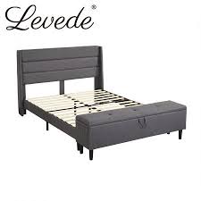 Levede Bed Frame Fabric Queen Size