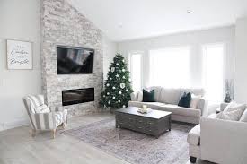Modern Grey Brick Fireplace For Living