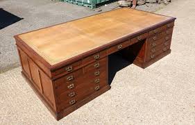 While you're browsing our trendy selection of large desks, use our filter options to discover all the desks colors, sizes, materials, styles, and more we have to offer. Very Large Victorian Mahogany Partner Estate Desk
