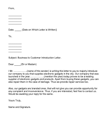 Company Introduction Letter To Client Top Form Templates Free