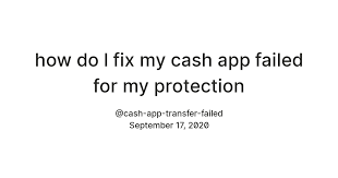 When you make any payment transaction on cash app, you could encounter some transaction or payment failure notification. How Do I Fix My Cash App Failed For My Protection Teletype
