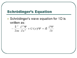schrdingers equation class objectives l