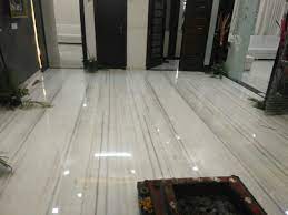 white makrana marble flooring size
