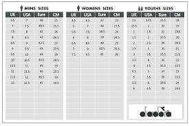 Diadora Cycling Shoes Size Chart Bike Store