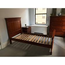 Beautiful high quality stanley furniture twin bedroom set complete with headboard, dresser, 1 nightstand, 1 writing desk, 1 lamp. Stanley Young America Cherry Twin Bed Chairish