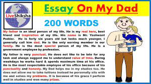 His name is oleg and he is 43 years old. Essay On My Dad Write An Essay On My Father In 200 Words In English Youtube