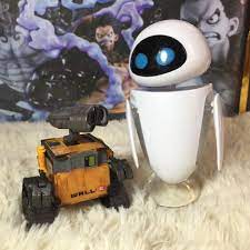 Mô hình nhân vật Wall-E, EVE phim Robot biết yêu cao 7cm