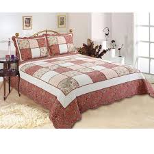 French Country Patchwork Bed Quilt