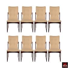 mid century modern dining chairs set of