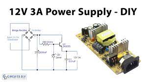 12v 3a power supply circuit using