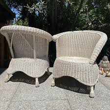 Pier 1 Indoor Outdoor Rattan Chairs Set