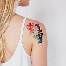 These ancient tropical flowers have a myriad of meanings, but the most commonly associated ones are beauty, love, lust, femininity, and glory. Swissmiss Watercolor Flower Temporary Tattoo