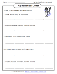 Launch rockets, rescue cute critters, and explore while practicing subtraction, spelling, and more 2nd grade skills. Alphabetical Order Worksheets