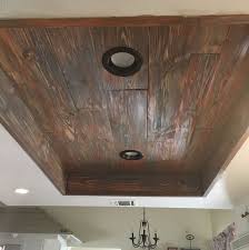 Inset Wood Ceiling Replace Fluorescent