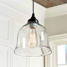 Clear Glass Bell Pendant