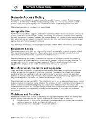Simply match your online form to one of our employee record pdf templates to digitally collect employee information, time off requests, staff evaluations, and more. Remote Access Policy Computer Network Software