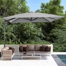 Casainc 11 Ft Gray Cantilever Patio Umbrella Ca Wg02gy
