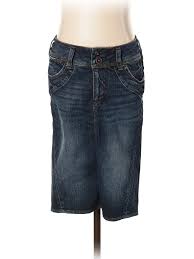 Details About Silver Jeans Co Women Blue Denim Skirt 25w