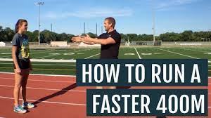 how to run the 400m faster with ball of