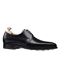 Crockett And Jones Highbury Plain Toe Shoe In Black Calf