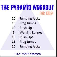 Pyramid Workout For Kids Pyramid Workout Crossfit Kids