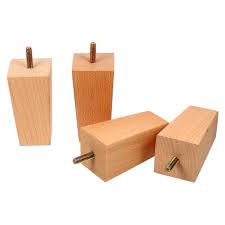 4pcs solid wood table chair feet