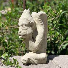 Vintage Gargoyle Statue C Solid