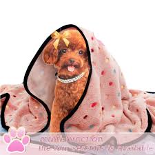 Us 6 92 30 Off Coral Velvet Polka Dot Pet Blanket New Dog Cat Paw Print Cotton Warm For Puppy High Quality Free Shipping Cream Colored Pink In Dog
