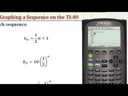 Graph A Sequence On A Ti 89