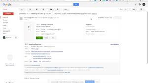 meeting request from gmail inbox