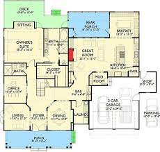 Bed House Plan With Upstairs Flex Room