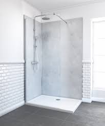Ces panneaux muraux de salle de bain à effet carrelage ou pas sont également destinés à habiller les murs de la douche. Panneau Mural Salle De Bain Gris Alucolor H 210 Cm X L 90 Cm Gris Leroy Merlin