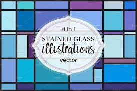 21 Stained Glass Patterns Free Psd