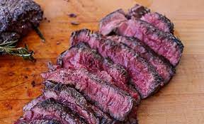 elk steak seared in cast iron is as