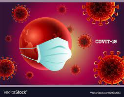 Earth coronavirus covit -19 wuhan danger Vector Image