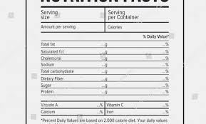 Blank Nutrition Facts Label Template Unique Of Templates