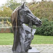 Bronze Horse Head Sculpture